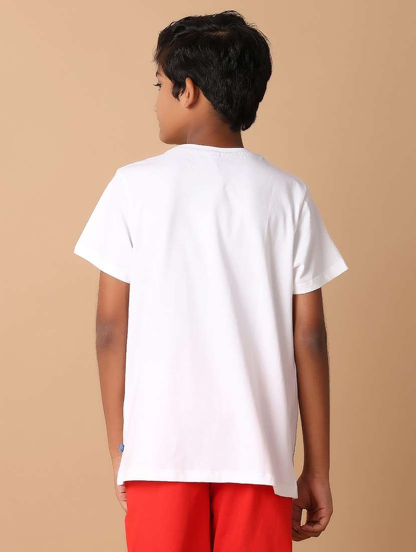 boys placement print cotton t-shirt - 21341820 -  Standard Image - 3