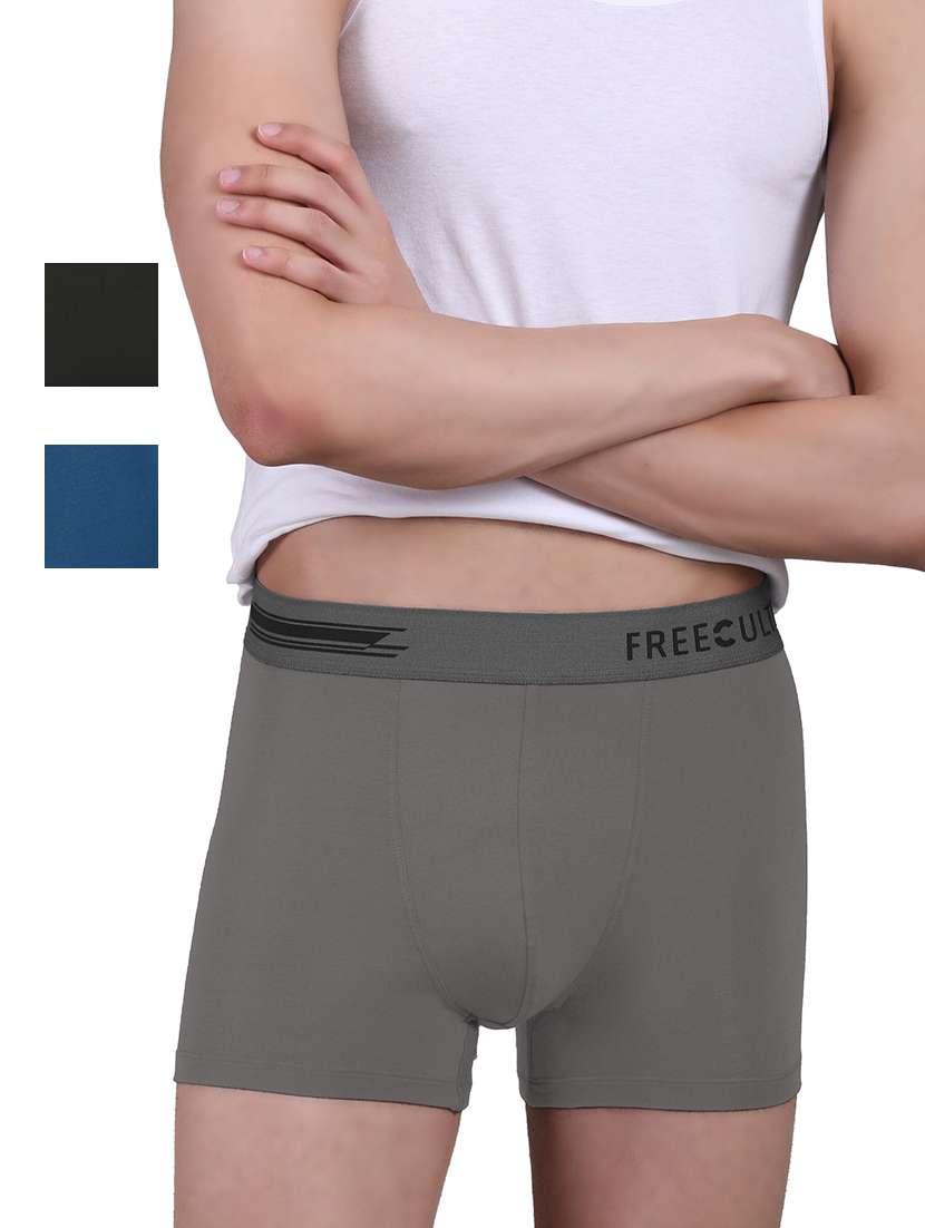 men solid trunks combo