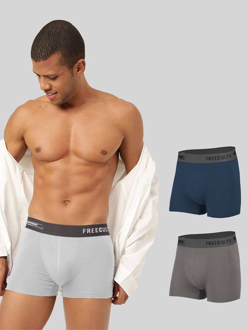 men solid trunks combo