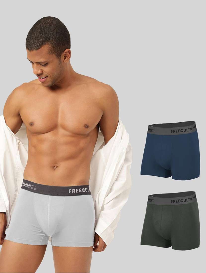 men solid trunks combo