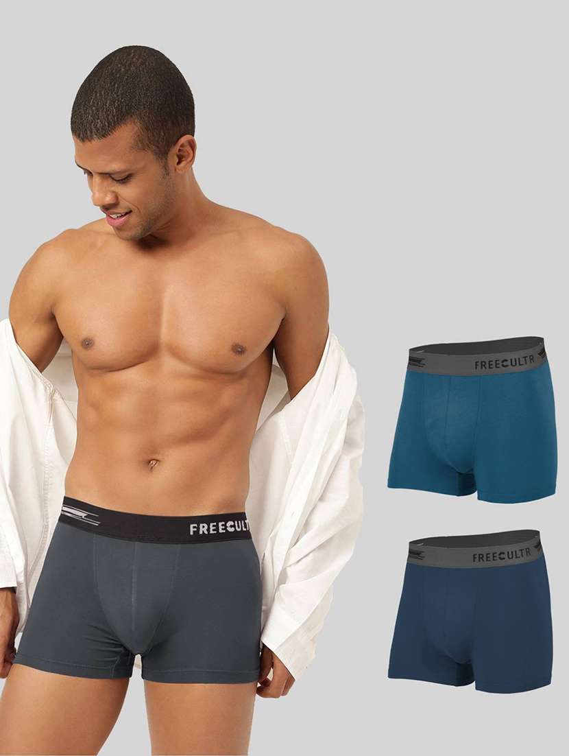 men solid trunks combo