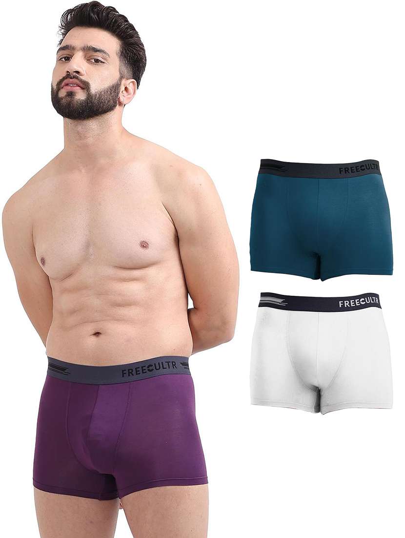 men solid trunks combo