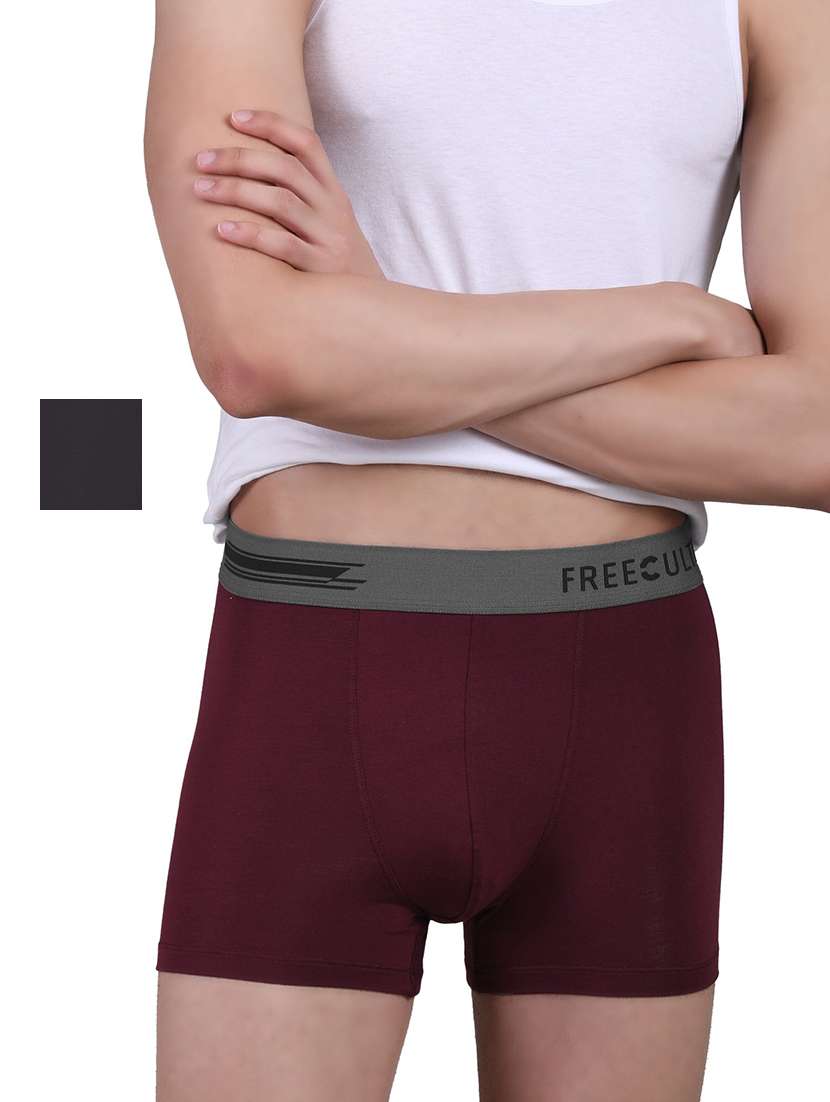 men solid trunks combo