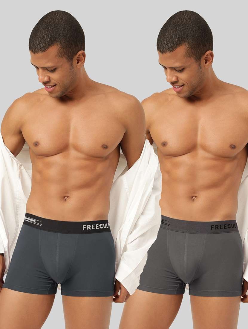 men solid trunks combo