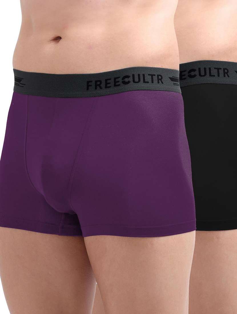 men solid trunks combo