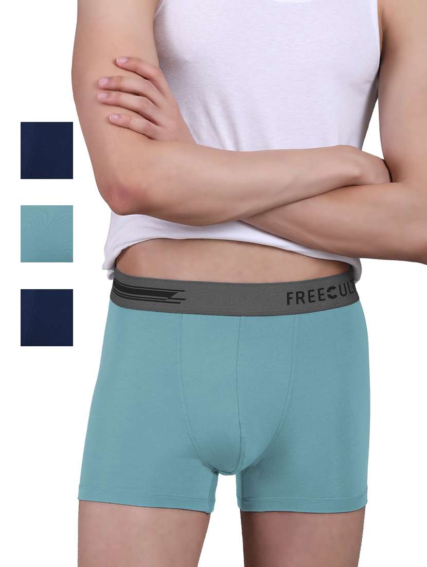 men solid trunks combo
