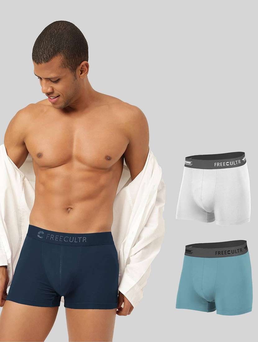 men solid trunks combo