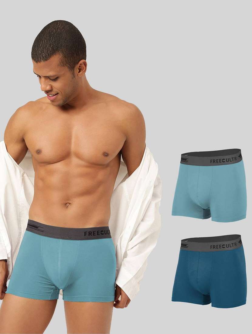 men solid trunks combo