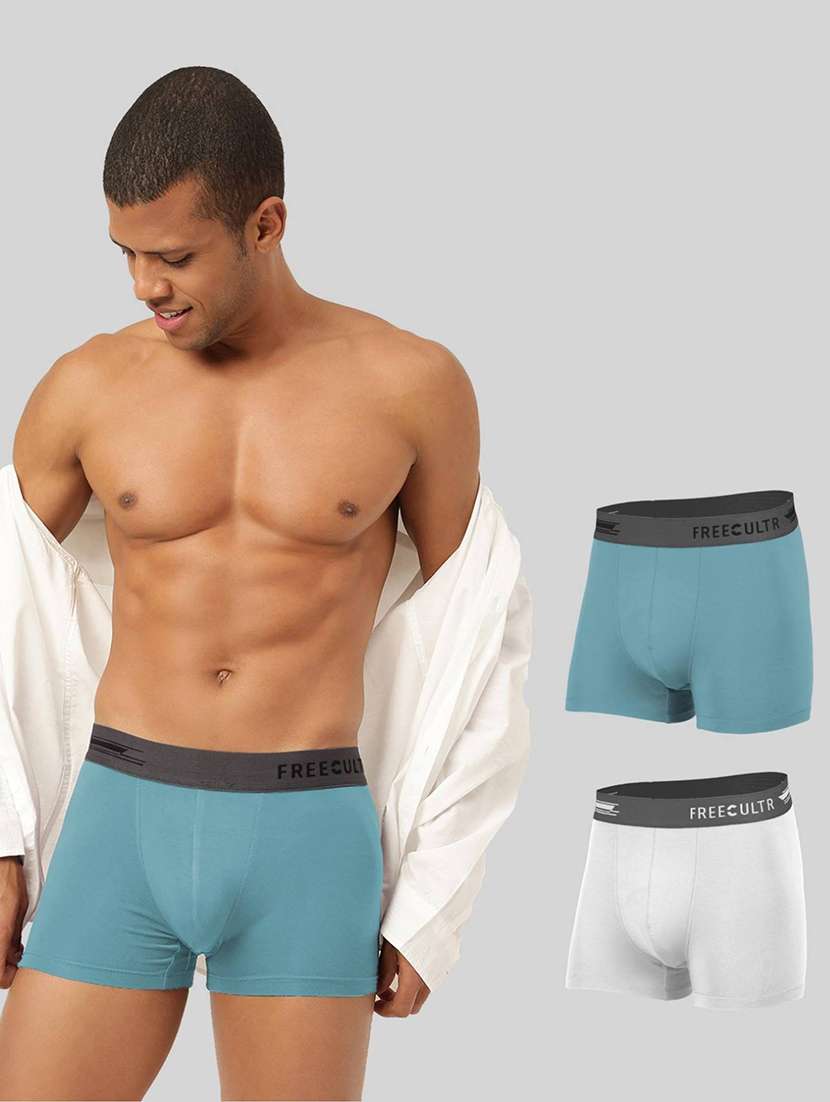 men solid trunks combo