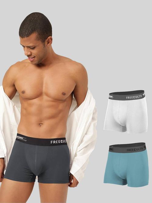 men solid trunks combo - 21342587 - Standard Image - 0