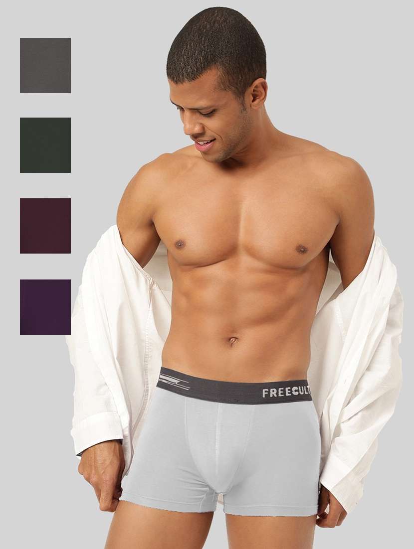 men solid trunks combo