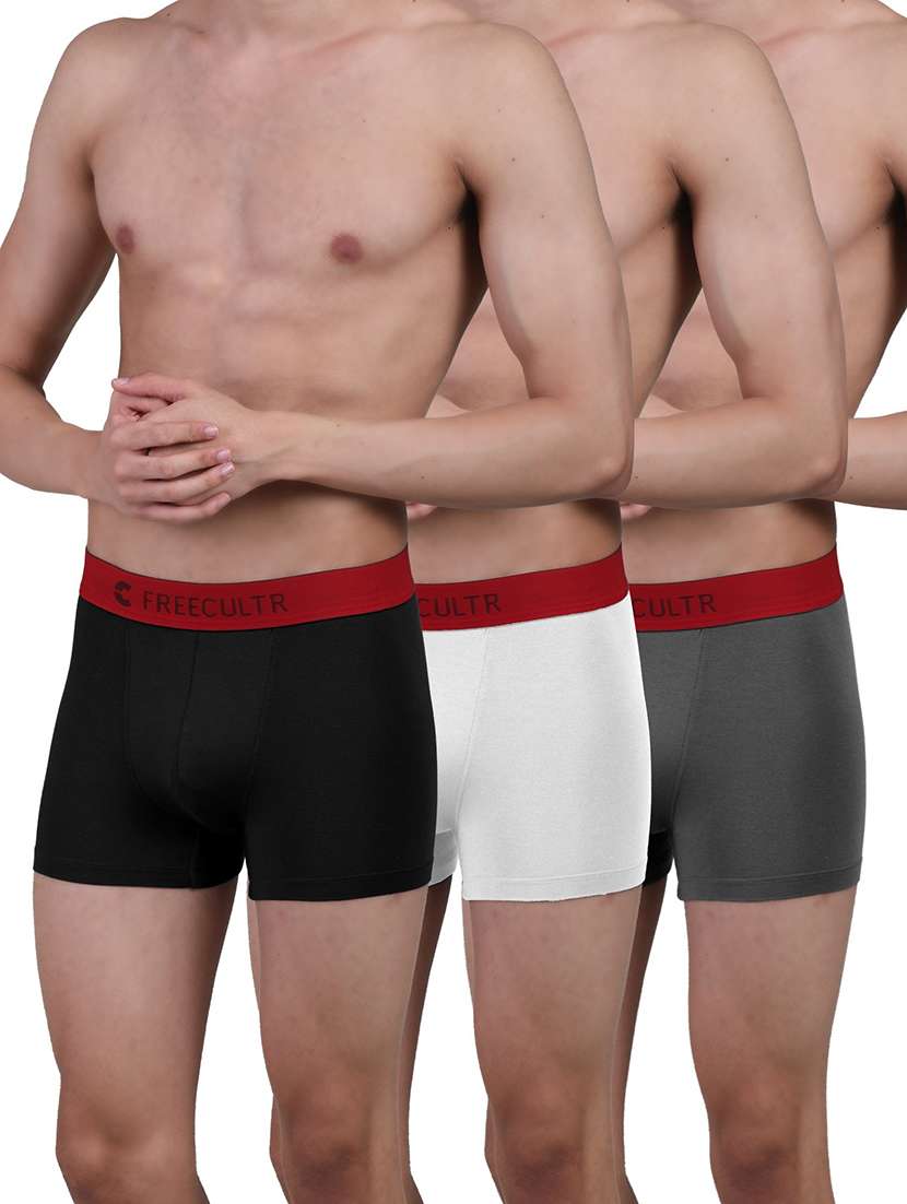 men solid trunks combo
