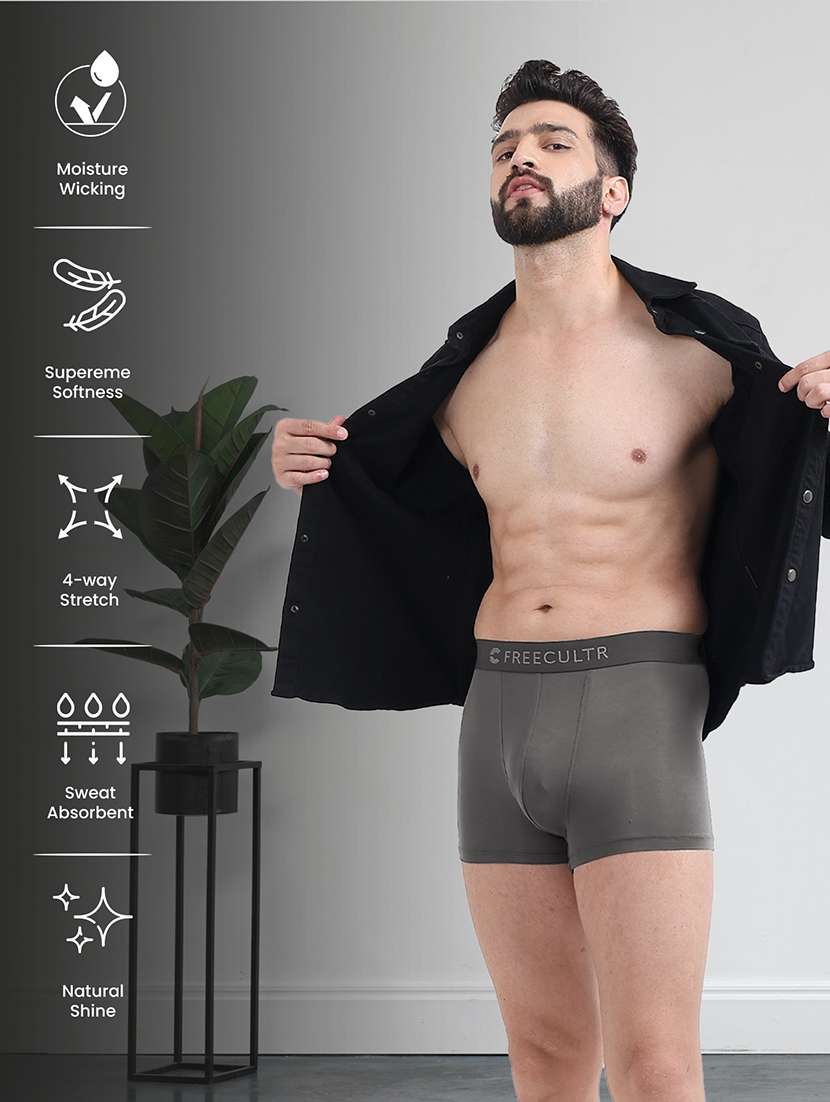 men solid trunks combo - 21342832 -  Standard Image - 3