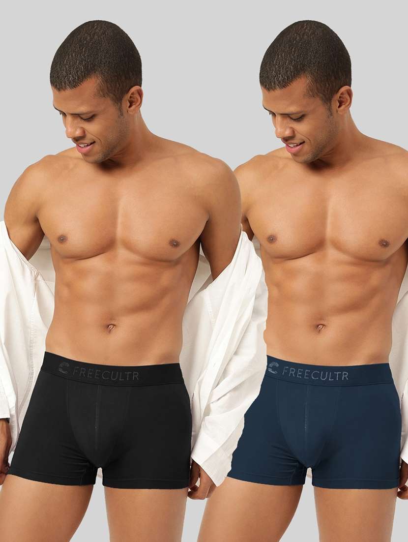 men solid trunks combo