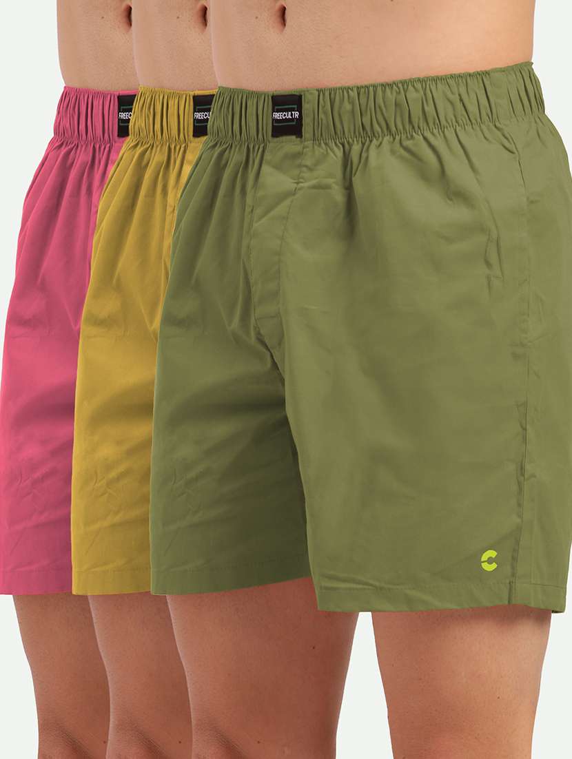 men's solid boxers combo