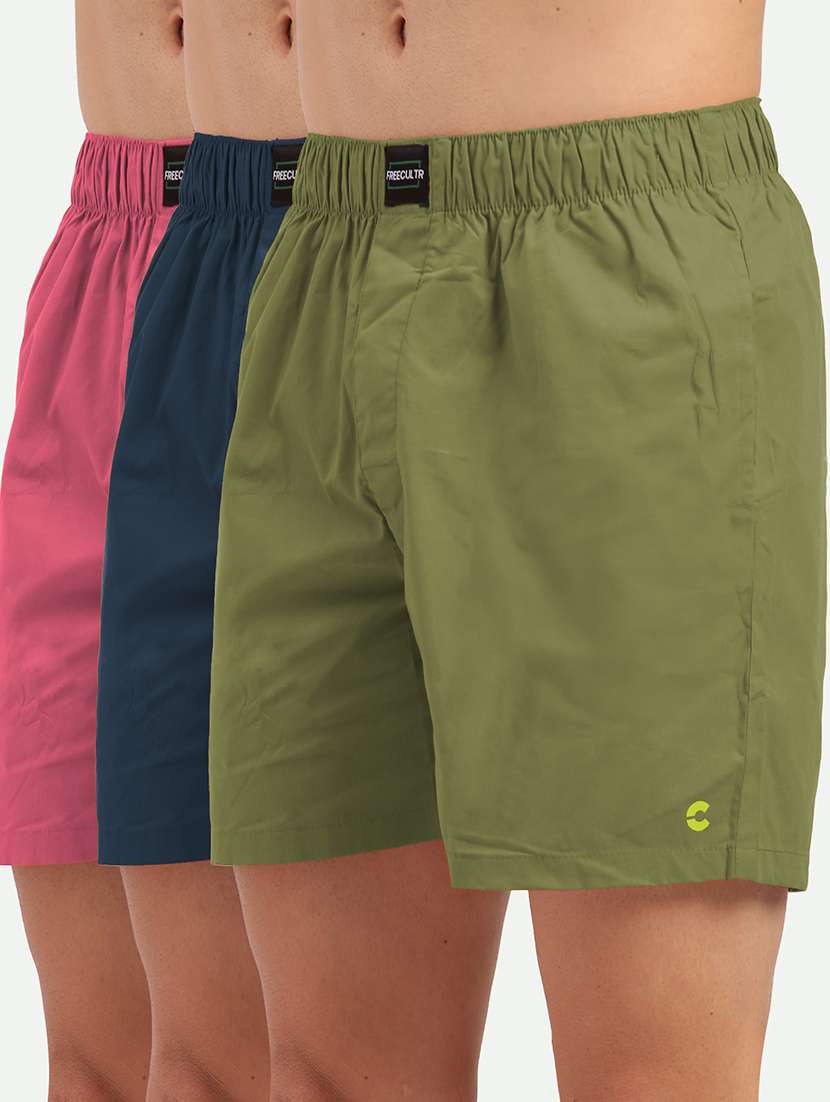men's solid boxers combo