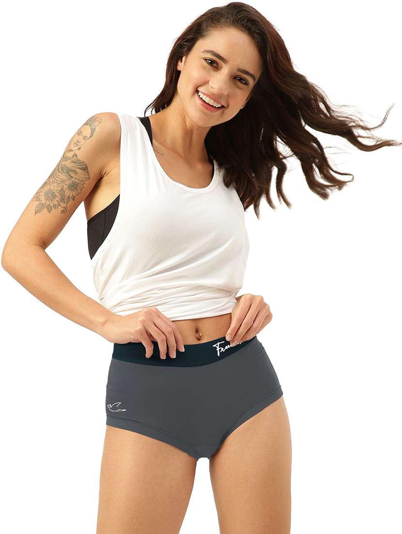 women solid modal hipster panty