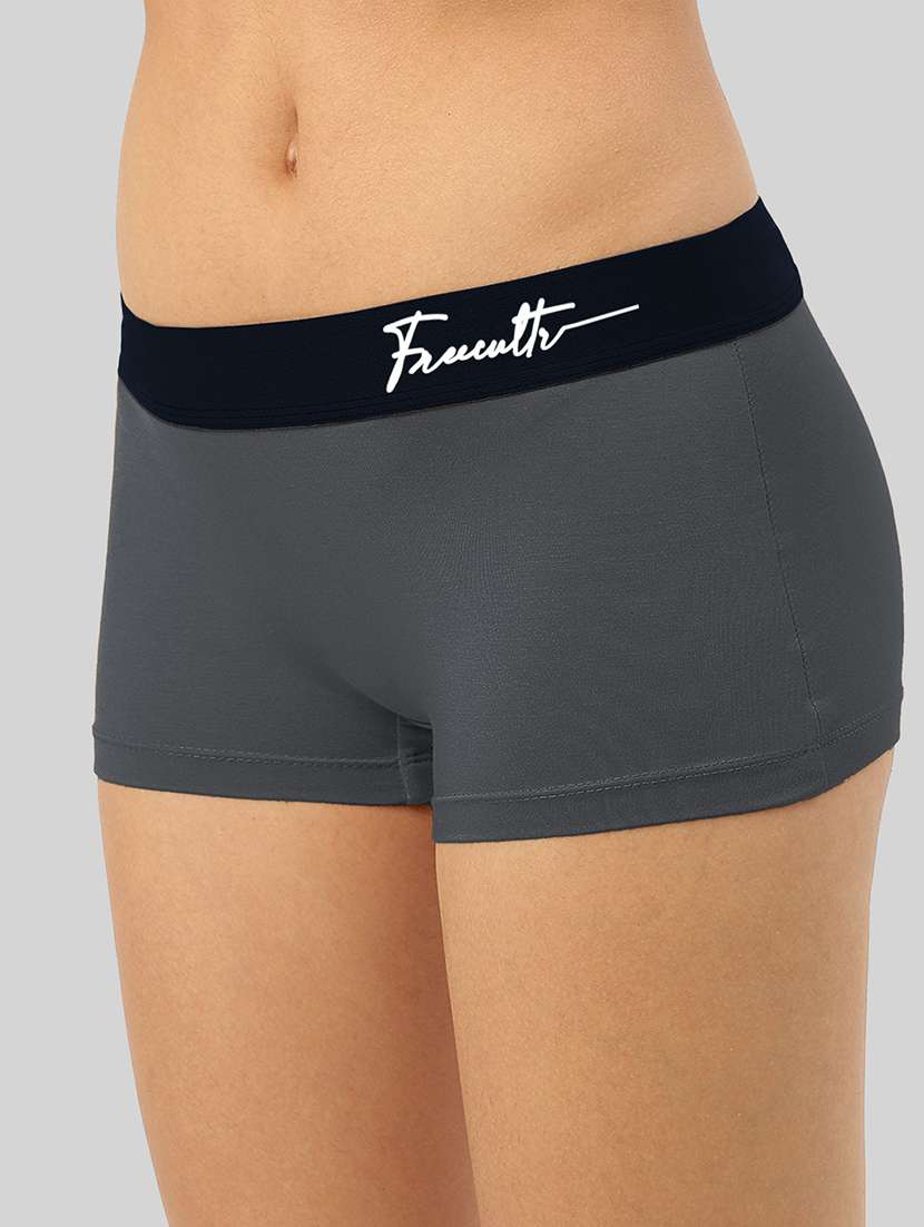 women's solid boy shorts combo - 21343189 -  Standard Image - 3