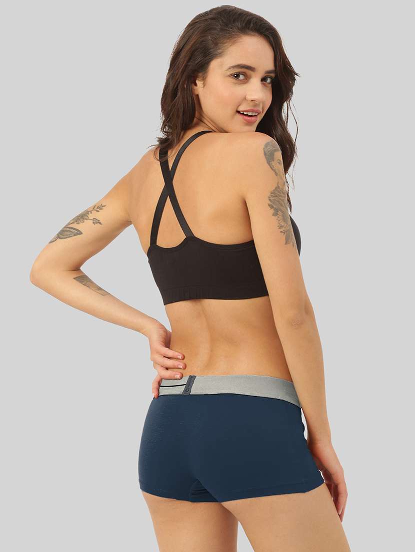 women solid modal boy shorts panty - 21343205 -  Standard Image - 3