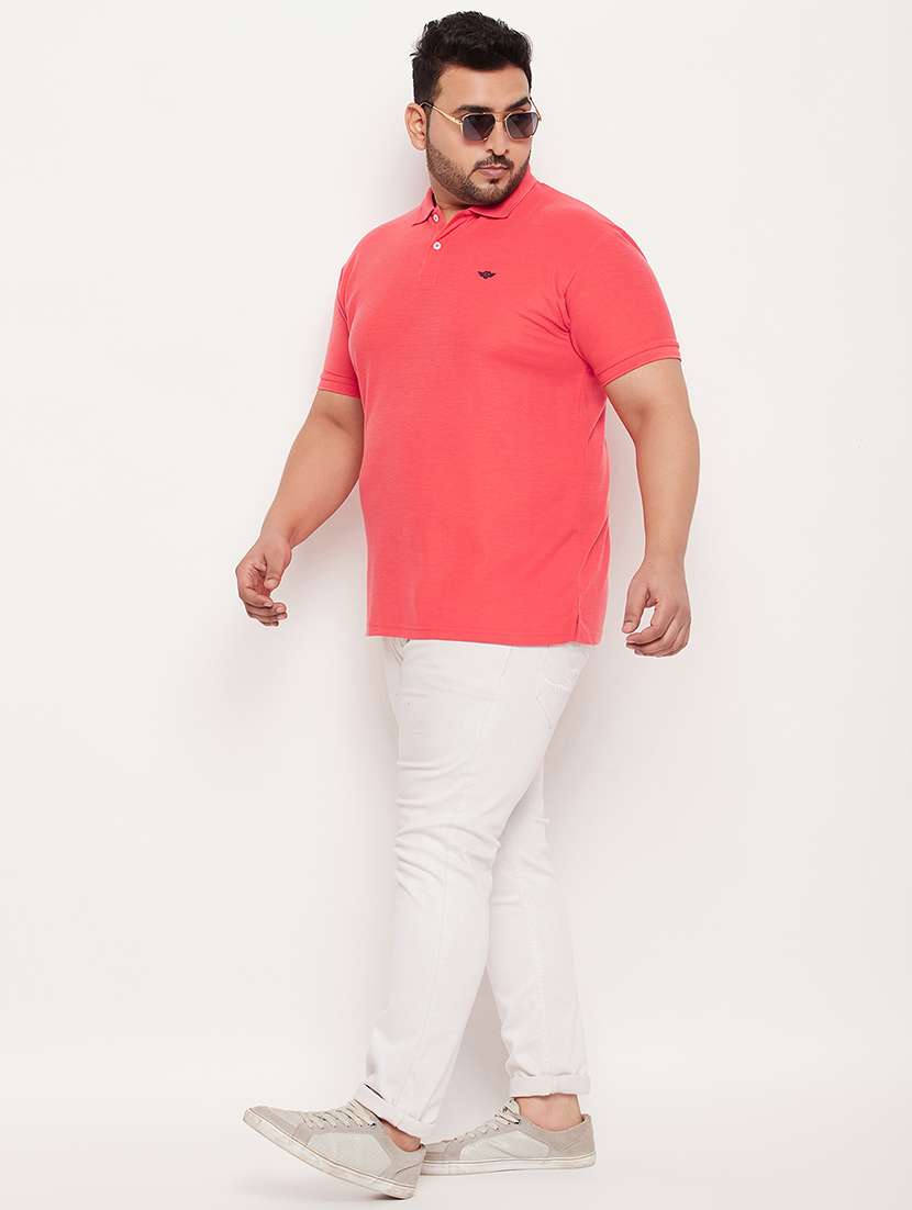 men polo neck solid t-shirt - 21343918 -  Standard Image - 3