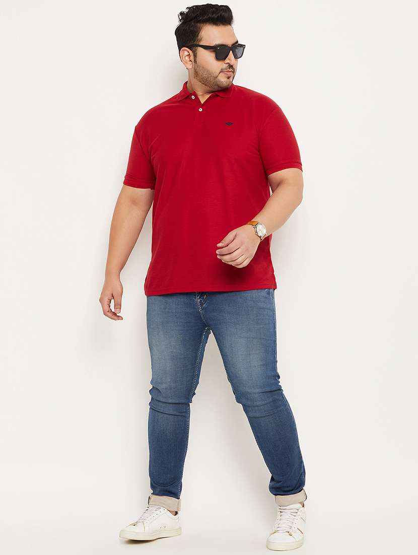 men solid cotton polo t-shirt - 21343920 -  Standard Image - 3