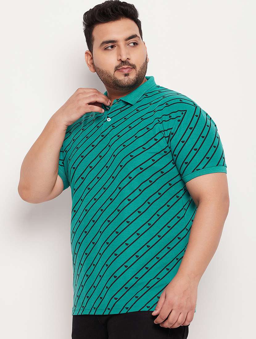 men all over print polo t-shirt