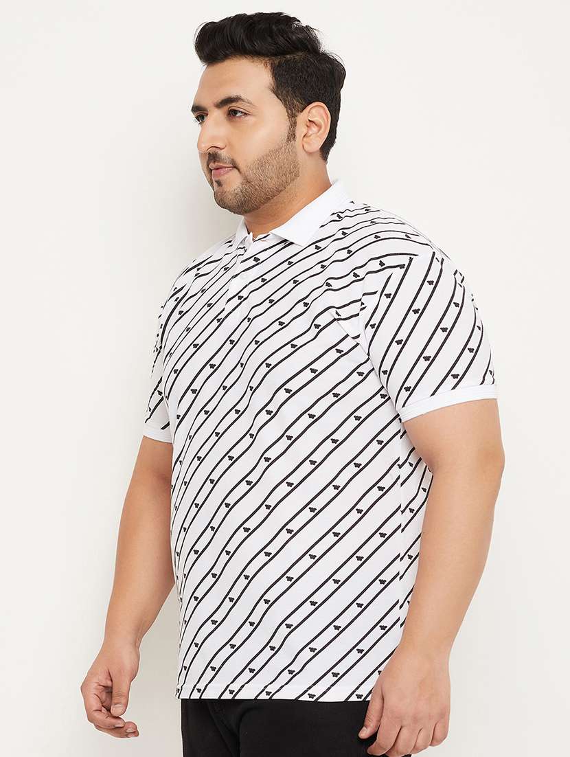 men polo neck printed t-shirt