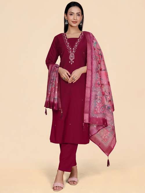 rosewater kurta palazzo set - 21344038 - Standard Image - 0