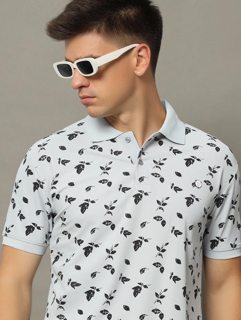 men printed polo t-shirt - 21344233 - Standard Image - 3