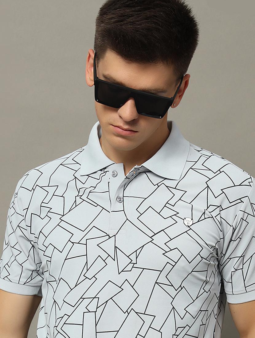 men printed polo t-shirt - 21344243 - Standard Image - 3