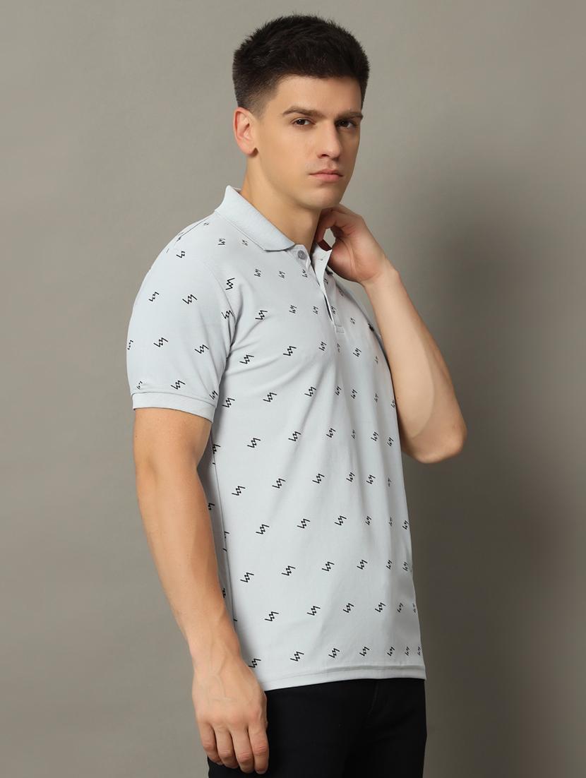 men printed polo t-shirt - 21344245 - Zoom Image - 0