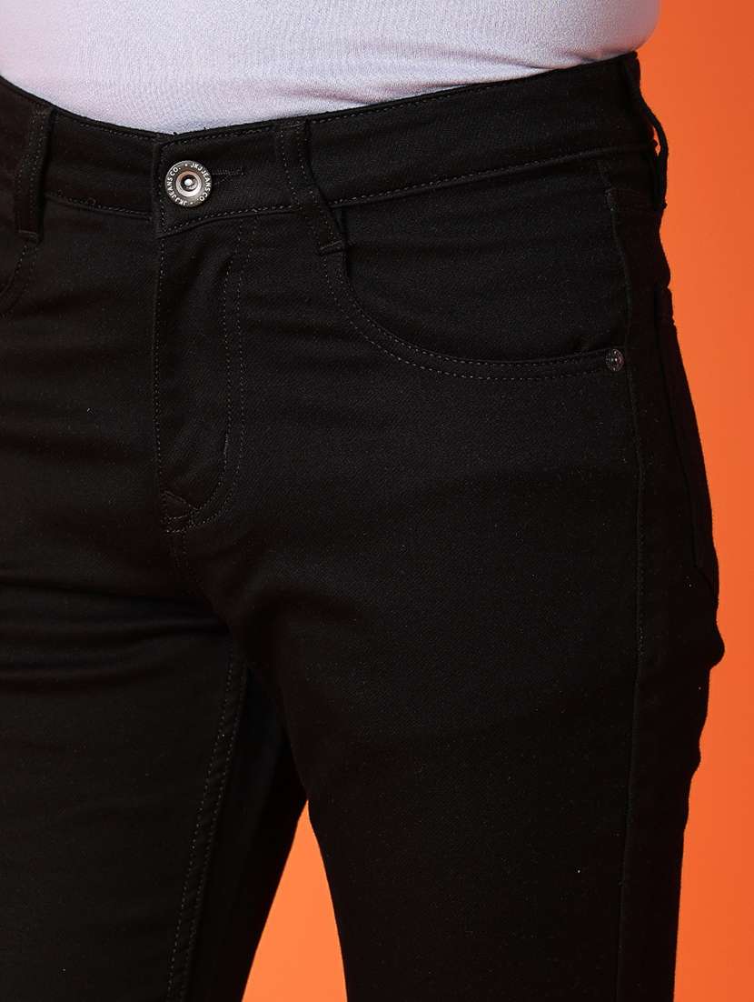 men solid mid rise slim fit jean - 21344532 - Standard Image - 5