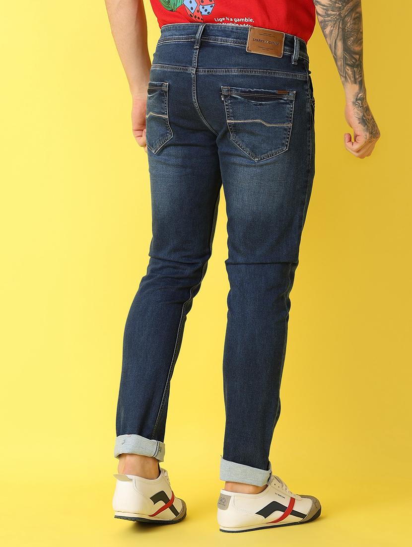 men mid rise plain jeans - 21344562 - Standard Image - 3