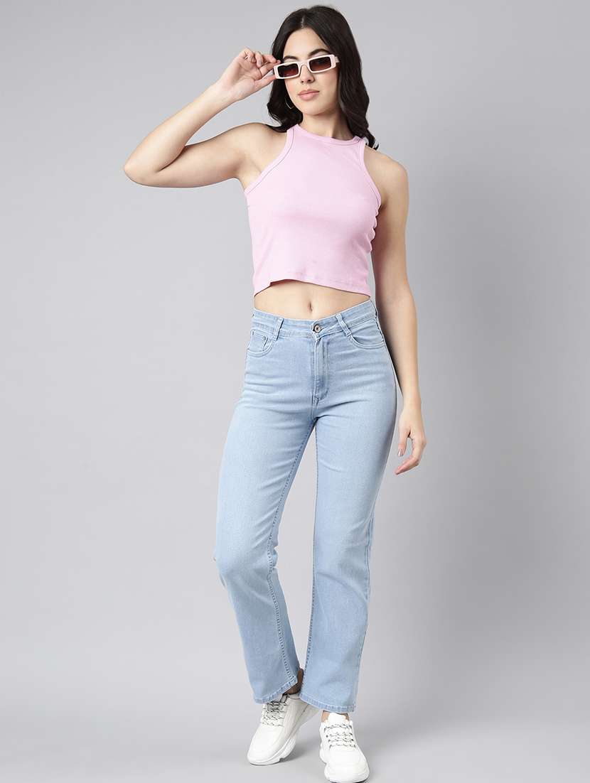women solid mid rise slim fit jean - 21344724 -  Standard Image - 3