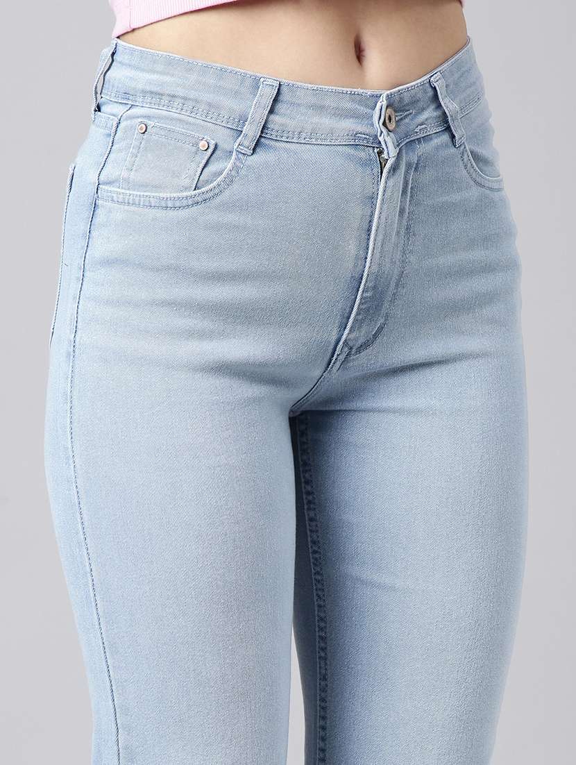 women solid mid rise slim fit jean - 21344724 -  Standard Image - 5