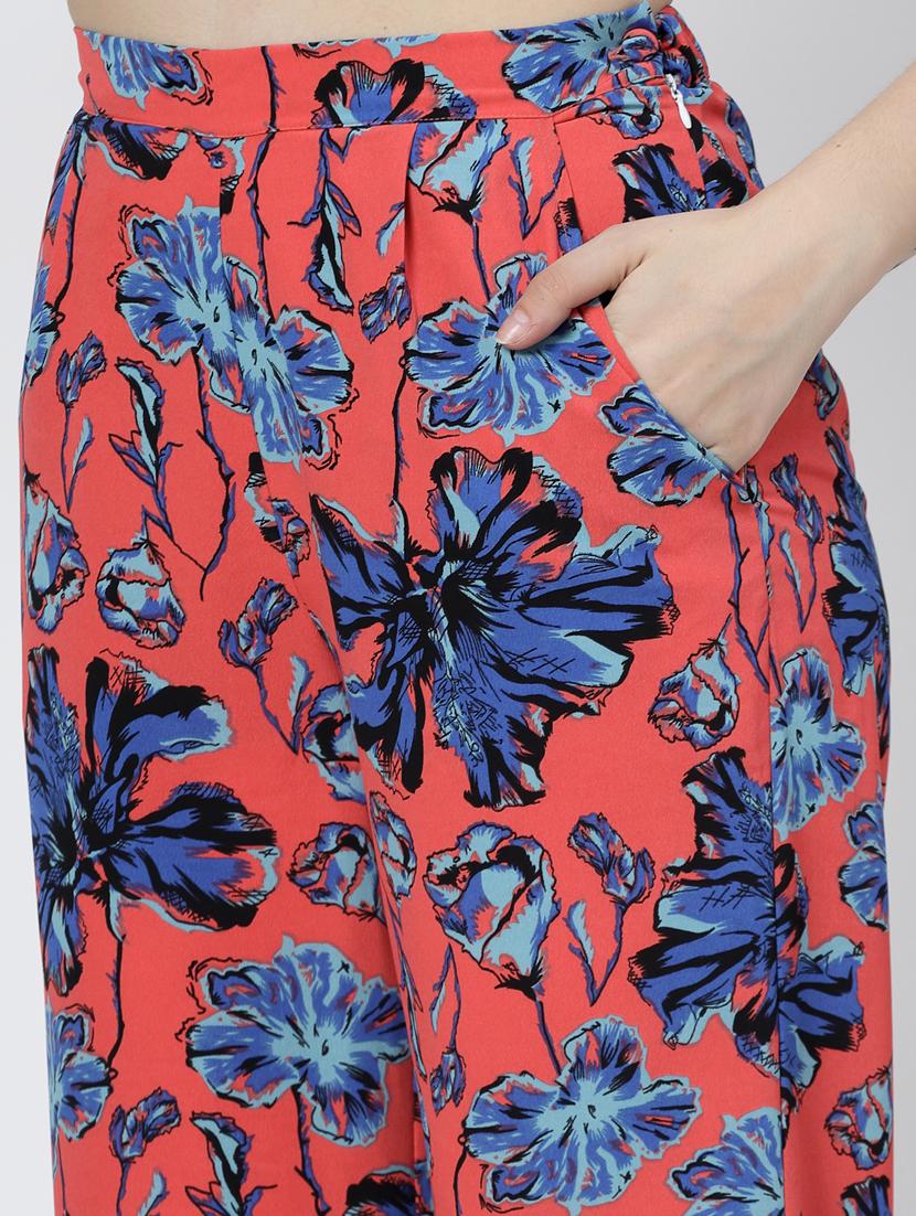 women peach polyester top and trouser co-ord set - 21344950 - Standard Image - 5
