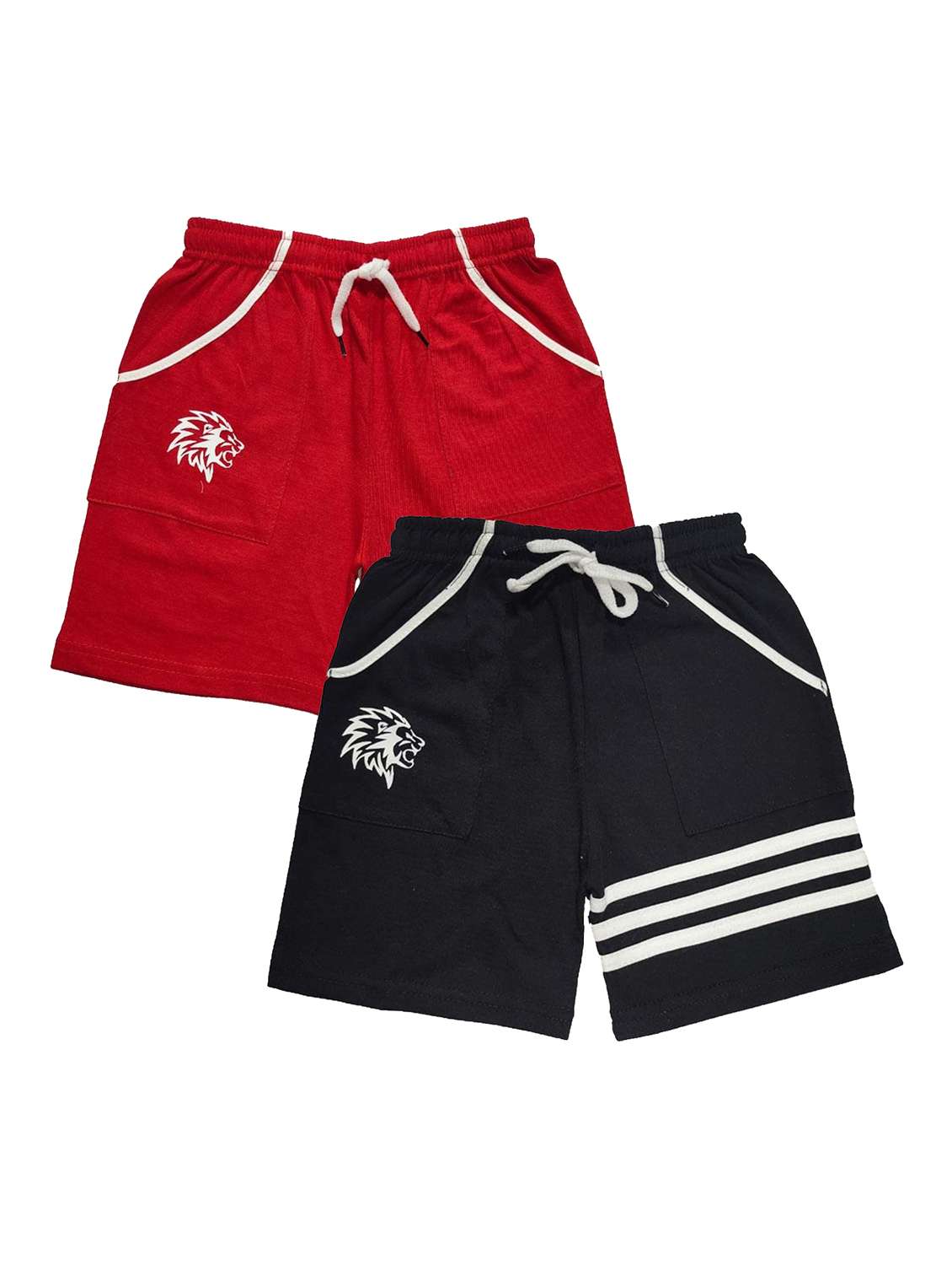 kids pack of 2 striped shorts 