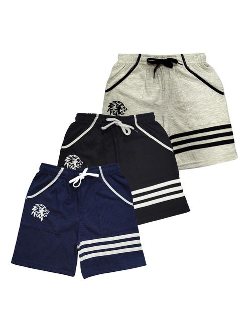 kids pack of 3 striped shorts - 21345048 - Standard Image - 0
