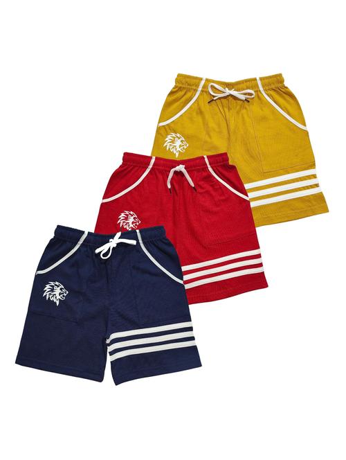 boys pack of 3 cotton shorts - 21345049 -  Standard Image - 0