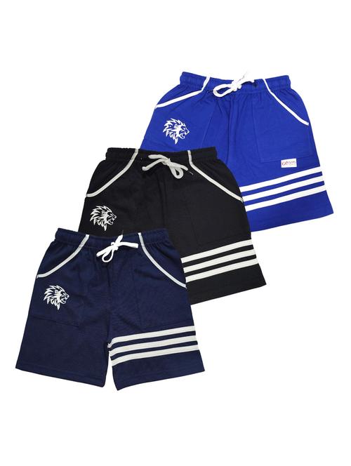 kids pack of 3 striped shorts - 21345058 - Standard Image - 0