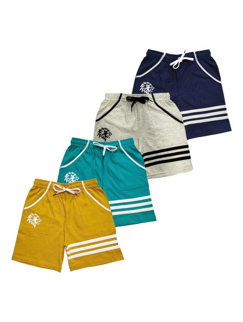 kids pack of 4 striped shorts  - 21345062 -  Standard Image - 0