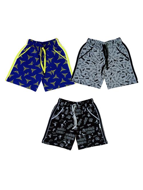 kids pack of 3 printed shorts  - 21345089 -  Standard Image - 0