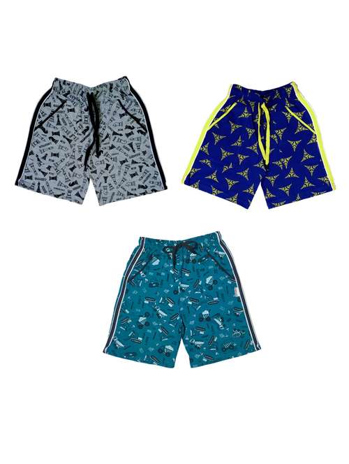 kids pack of 3 printed shorts  - 21345090 -  Standard Image - 0