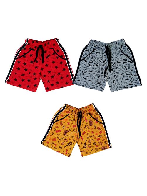 kids pack of 3 printed shorts - 21345098 - Standard Image - 0