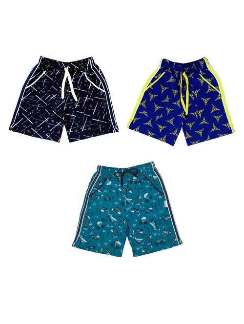 kids pack of 3 printed shorts - 21345111 - Standard Image - 0
