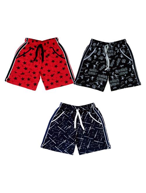 kids pack of 3 printed shorts - 21345115 - Standard Image - 0