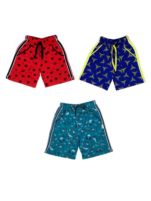kids pack of 3 printed shorts - 21345121 - Standard Image - 0