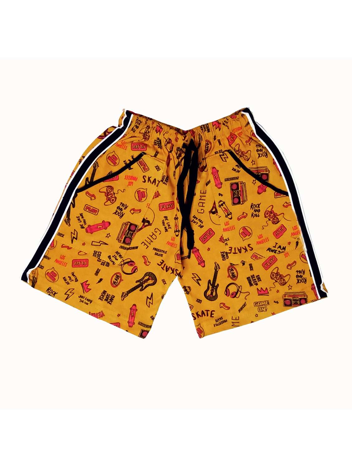 kids pack of 4 printed shorts  - 21345126 -  Standard Image - 3