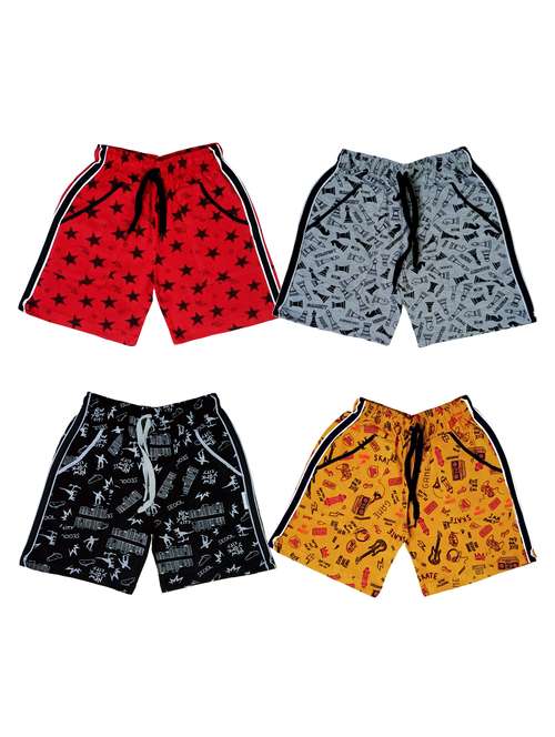 boys pack of 4 cotton shorts - 21345130 -  Standard Image - 0