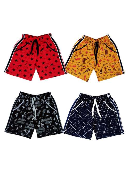 boys pack of 4 cotton shorts - 21345131 -  Standard Image - 0